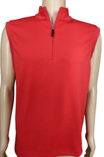 Fennec Golf Vest Size M Highly Evolved Red 1/4 Zip Pullover