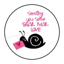 SENDING YOU SOME SNAIL MAIL LOVE ENVELOPE SEALS LABELS STICKERS