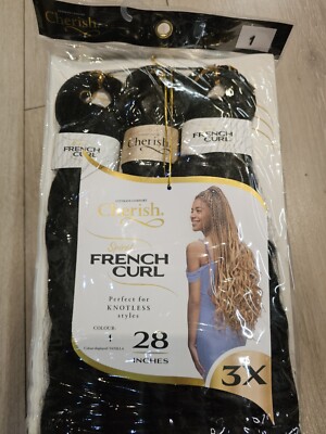 Cherish Spiral French Curl 28'' Zöpfe 3x Farbe 1 