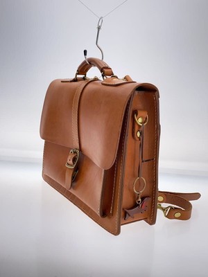 HERZ Other Bags Leather Brown Plain 1 Belt 3 Way Business Bag BC-4 