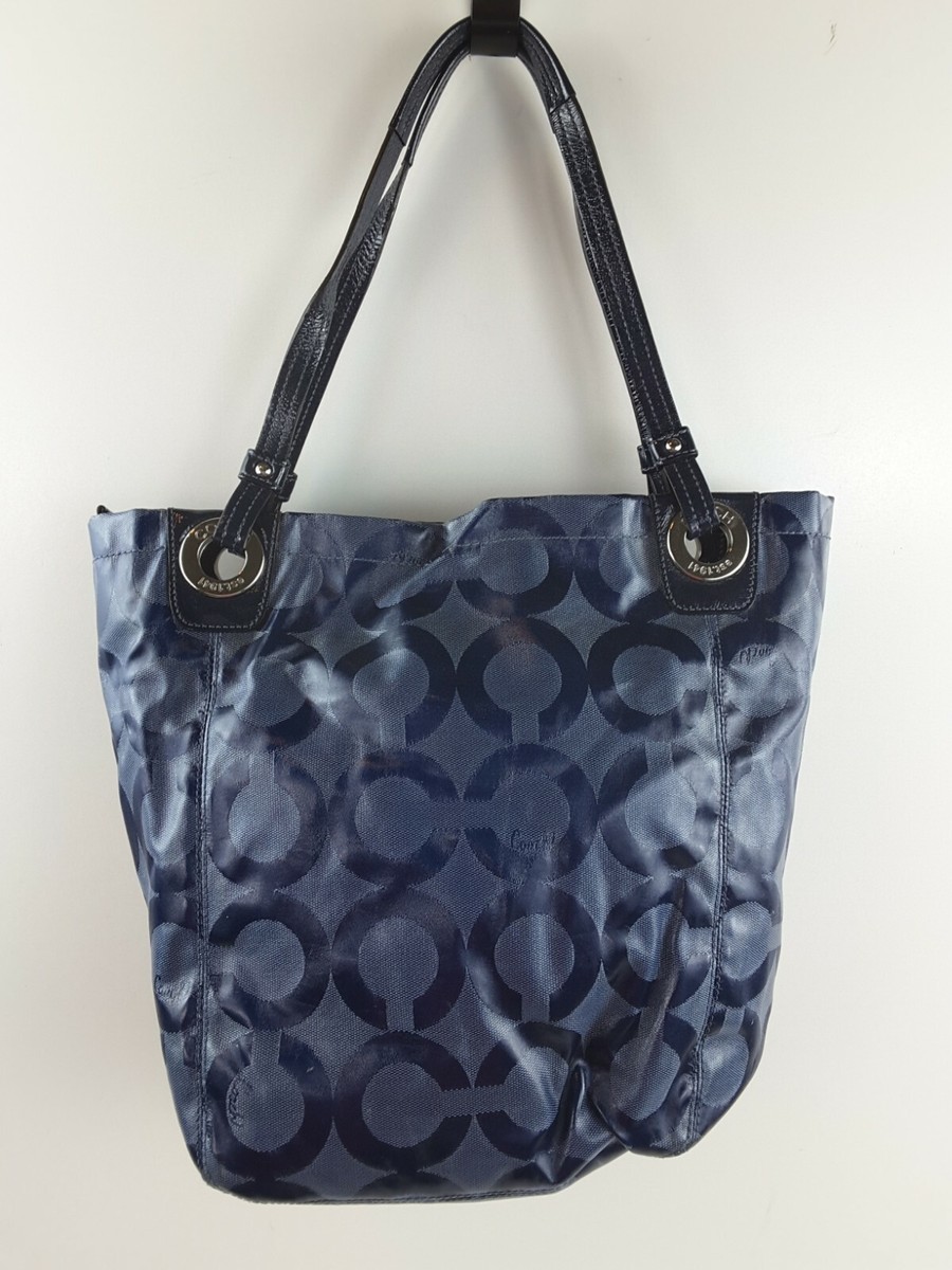 Coach Signature Alex Optic C Coated Canvas Tote Bag 14264