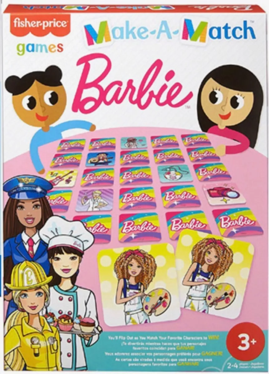 BARBIE Make-A-Match Memory Game NEW Sealed Free Shipping ! No