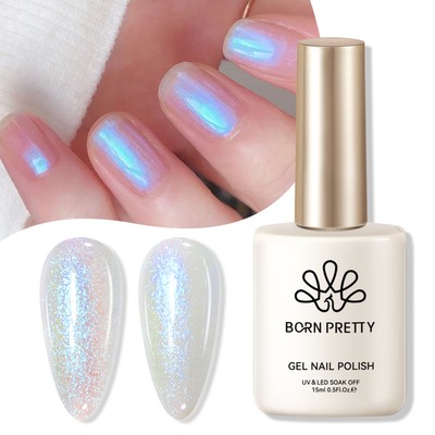 BORN PRETTY 15ml Soak Off UV Gel Nail Polish Aurora Gel ultra Shine Nail Art DIY