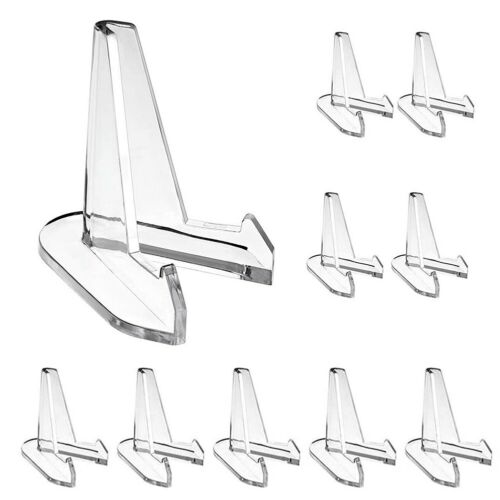 10X Acrylic Commemorative Coin Display-Stand Transparent Triangle-Display Stand - Afbeelding 1 van 28