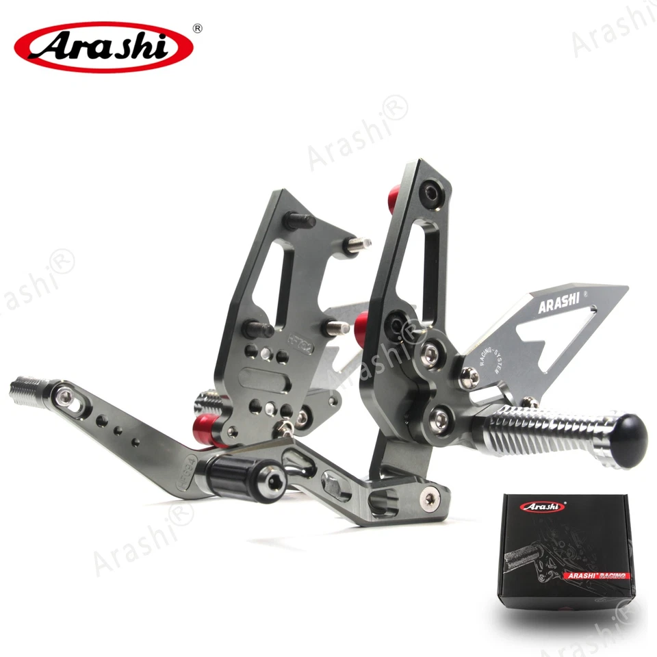Reposapiés Arashi Racing gris para Triumph Speed Triple 1050 2011-2015 Foto 2 de 4