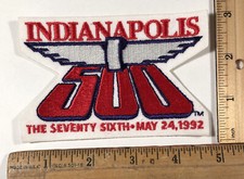 Vintage 1992 Indy 500 Event Racing Patch Emblem 76th Indianapolis Al Unser Jr
