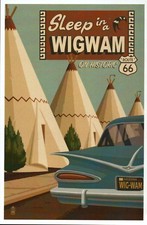 Wigwam Village Motel, Holbrook Arizona, Historic Route 66, Car - Modern Postcard