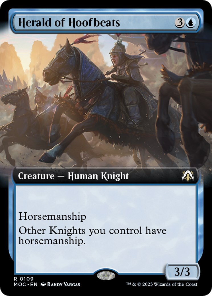 Herald of Hoofbeats (Extended Art) Commander: March of the Machine Regular