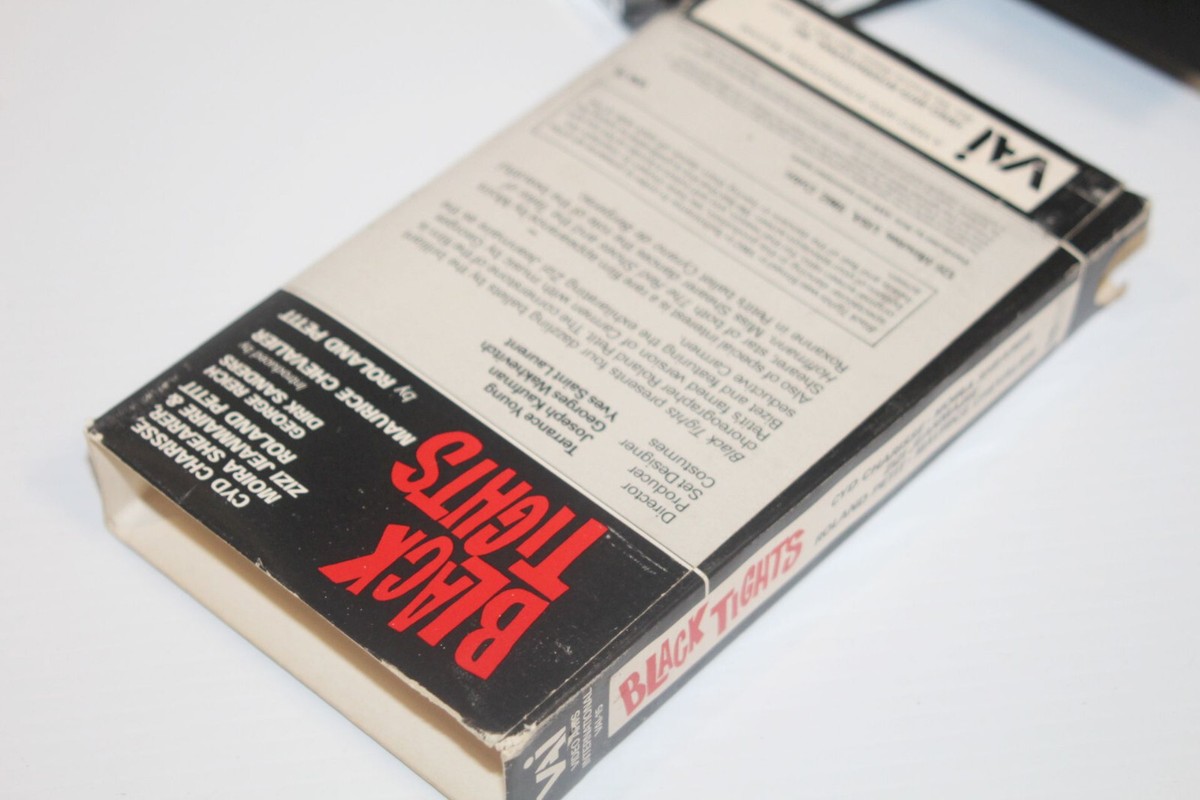 Black Tights (1961) Cyd Charisse VHS - Rare Big Box/Clam Shell VAI  