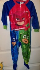 PJ Masks Owlette Gekko Cat One Piece Footed Pajama PJ Boys 2T NWT
