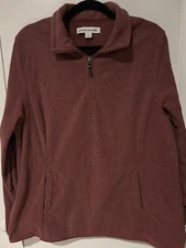 Amazon Essentials Women's Classic-Fit Long-Sleeve polar fleece jacket Brick XXL