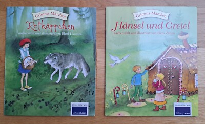 2x Grimms Märchen Büchlein - Rotkäppchen / Hänsel und Gretel Ullmann Medien