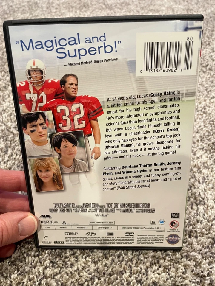 Lucas (1986, OOP DVD) Corey Haim - Winona Ryder - Charlie Sheen - Kerri Green Foto 2 de 4