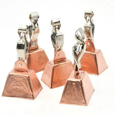 10/20pcs Fishing Rod Copper Bells Alert with Eagle Clamp Clips Bait Alarm Lure