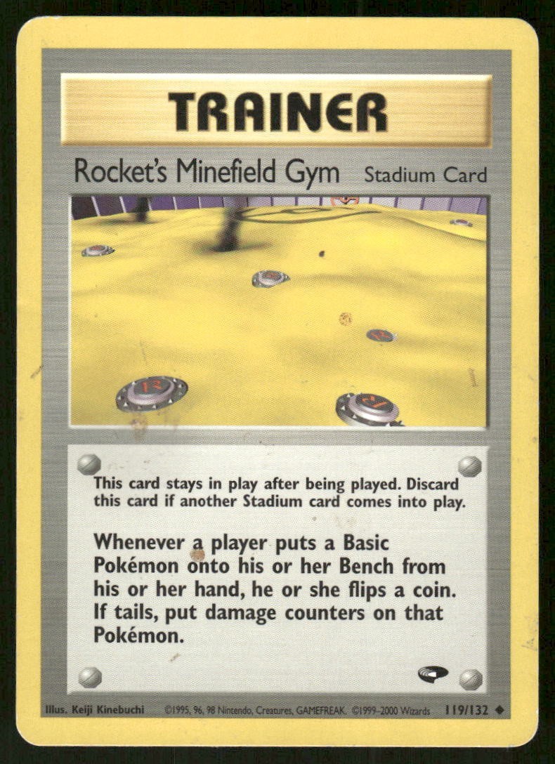 Pokemon Tcg Rocket's Minefield Gym #119 Pokemon Gym Challenge MP