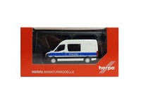 Herpa 098786 MB Sprinter Halbbus Hochdach Polizei NRW Brandermittler 1:87 Neu