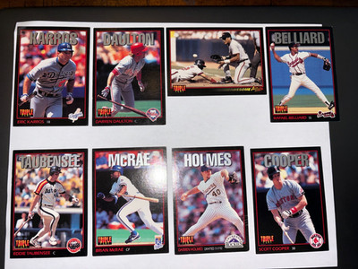 1993 LEAF TRIPLE PLAY BASEBALL CARDS YOU CHOOSE MLB CARD FREE SHIPPING