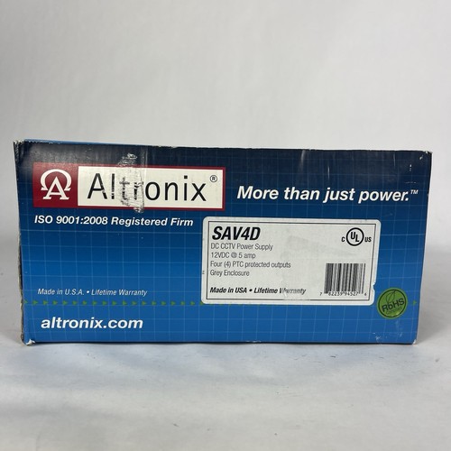 New Altronix SAV4D 4 Output Power Supply 12VDC 5 A New Open Box - Picture 6 of 6