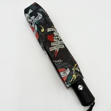 Ed Hardy Auto Open Close Compact Umbrella Tattoo Art Print