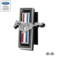 1969 Ford Mustang Chrome Tribar Running Horse Pony Front Grille Emblem 5"