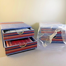 2 Creative Memories PicFolio 4" x 3" Mini Albums Red Blue 2006 - 4 Total Albums