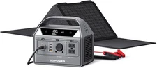 400W Solar Generator & Portable Power Station with 40W Panel | Grey 