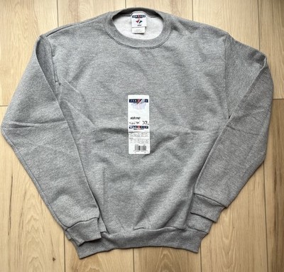 Vintage Jerzees Nublend Sweatshirt Youth Boys XL 16-18 Gray Long Sleeve Crew