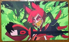 Hazbin Hotel Alastor Playmat TCG Mat Anime Collectible Official Used 350x600x4mm