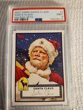 2007 Topps Baseball Holiday Set Santa Claus Card No 1 PSA Mint 9