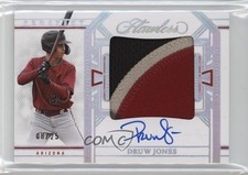 2024 Panini Flawless Prospect Patch Auto 8/25 Druw Jones #PPA-DJ Patch Auto v1x