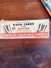Set of Vintage Addition Flash Cards 1948