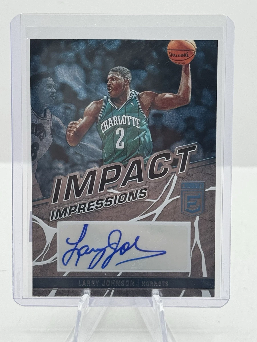 その他 LARRY JOHNSON auto Panini Larry Johnson Basketball Sports Trading Card Singles for