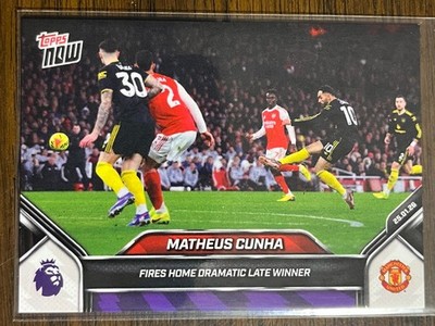2025-26 Premier League Topps NOW #119 Matheus Cunha Manchester United
