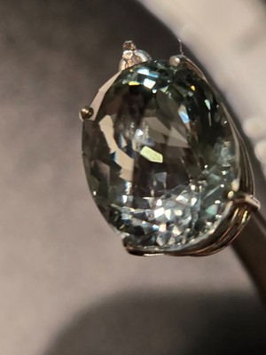 WUNDERSCHÖNER 12,75CT HELLGRÜNER AMETHYST ANHÄNGER/SCHACHBRETTSCHLIFF/GUTER PREIS!!!