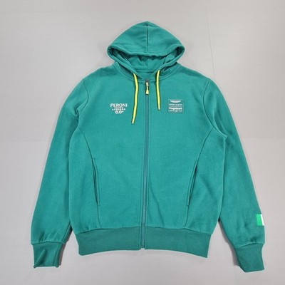 Aston Martin Herren Hoodie Grün XS Formel 1 Peroni Cognizant Fleece