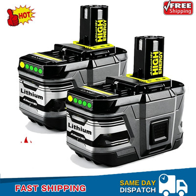 2PACK For RYOBI 18V  P108 High Capacity Battery 18Volt Lithium-Ion One Plus