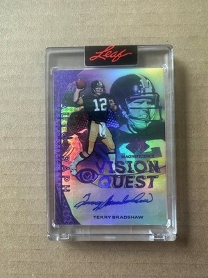 2026 Leaf Magnificence TERRY BRADSHAW Vision Quest Auto #/2 Pittsburgh Steelers