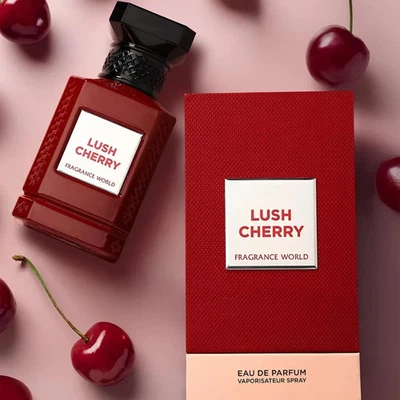 FREGRANCE WORLD Lushh Cherry Eau De Parfum 80Ml by Fragrance World | Sweet Fruity Luxury Perfume