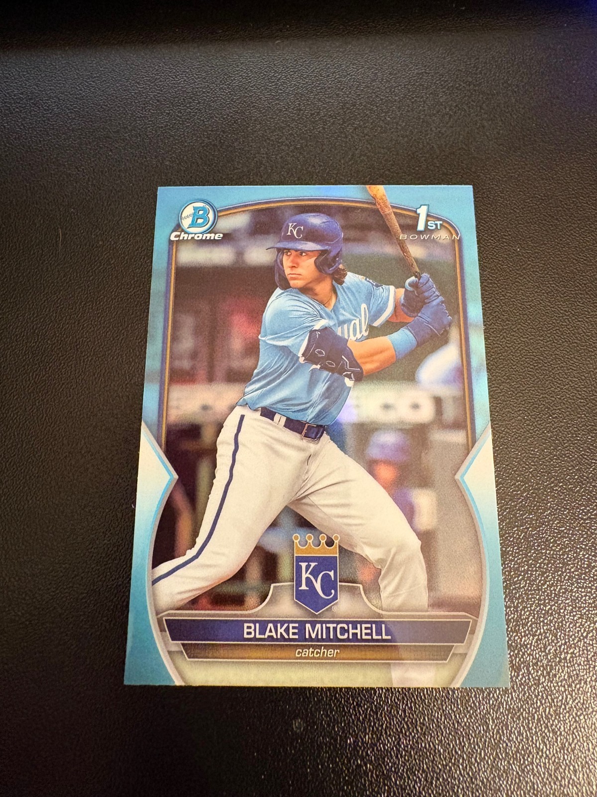 2023 Bowman Draft Blake Mitchell Chrome Sky Blue Refractor #BDC-133