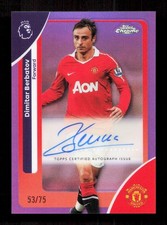 Topps Dimitar Berbatov Purple Autograph Card /75 Chrome Premier League 2026