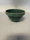 MCM McCoy Pottery USA Mixing Bowl with Pie Crust Edge (Teal)-unmarked