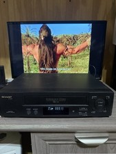 Sharp VC-H972U VCR Video Cassette Recorder VHS Player Tested No Remote RCA Cable