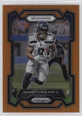 2023 Panini Prizm Orange Prizm 72/249 Kenneth Walker III #261 0ud4