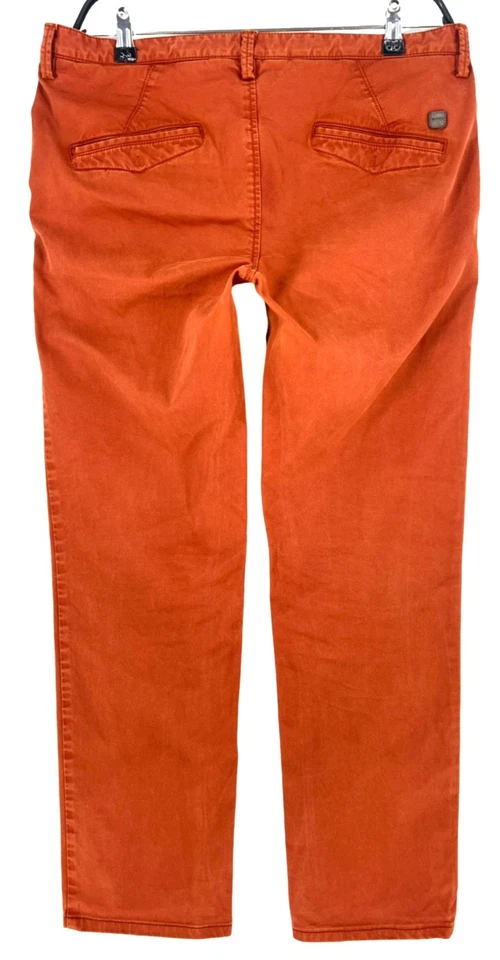 Hugo Boss Pantalon Chino Slim Fit Coton Rouge Taille 34 W34 L30 - Photo 2/4