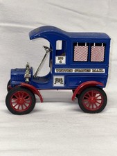 ERTL Die-Cast U.S. Mail Truck Toy Bank w/Key: Replica Ford's 1st Delivery Car