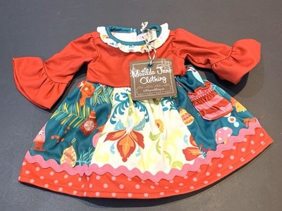 NWT Matilda Jane Happy Holly Daze Doll Dress Fits 18  Doll New with Tag