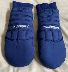 Vtg Hotfingers Blue Winter Snow Mittens - Youth/Teen/Boys/Girls Size XL/Women M