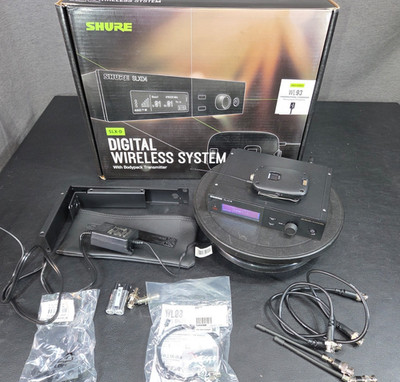 Shure SLX-D Wireless System w/ WL93 Lav Mic & SXLD4 & SLXD1 558-616 MHz