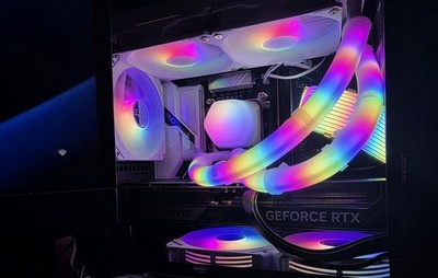 RGB AIO Water Cooler Tube Sleeve Covers 3-pin RGB 5V 14in. | AK-350