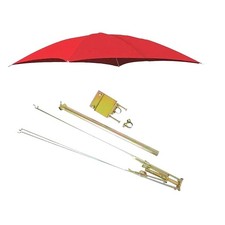 Rops Red Umbrella Canopy & Canvas Cover Canvas Fits Case Int. Tractor